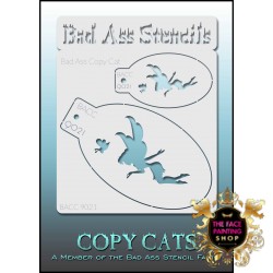 Bad Ass Copy Cat Stencil 9021